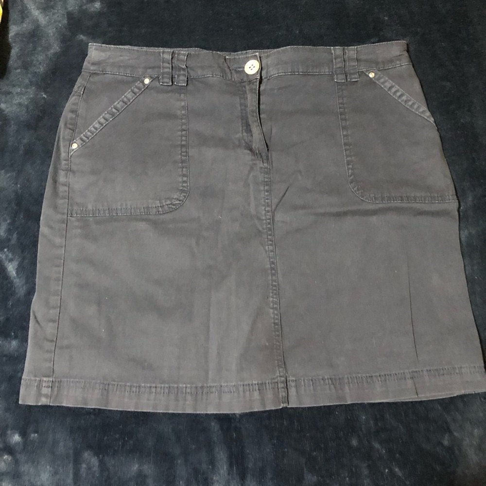 Karen Scott Navy Blue Utility Chino Skirt/Skort - Women's Size 6